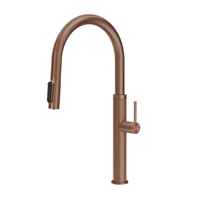 MISCELATORE 3 VIE CON DOCCETTA E SISTEMA DI FILTRAZIONE COPPER BRUSHED