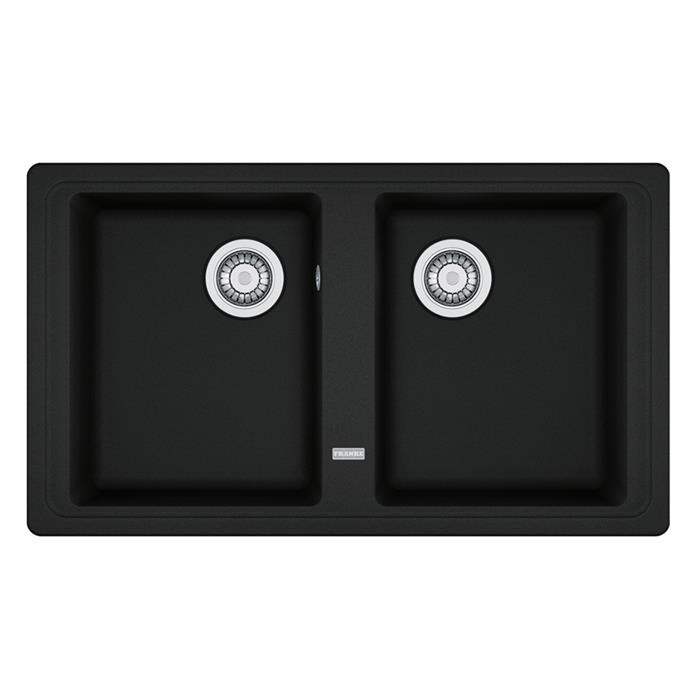 BFG 620 LAVELLO 80cm 2 VASCHE FRAGRANITE BLACK MATT