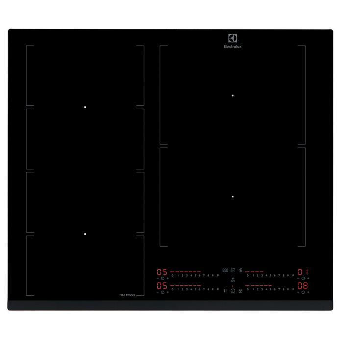 EIV64453 PIANO COTTURA INDUZIONE FLEXIBRIDGE 60cm 4 ZONE NERO