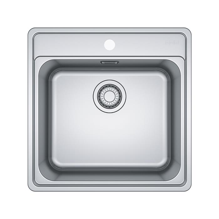 BCX 610-51 XS LAVELLO 50cm 1 VASCA INOX SATINATO