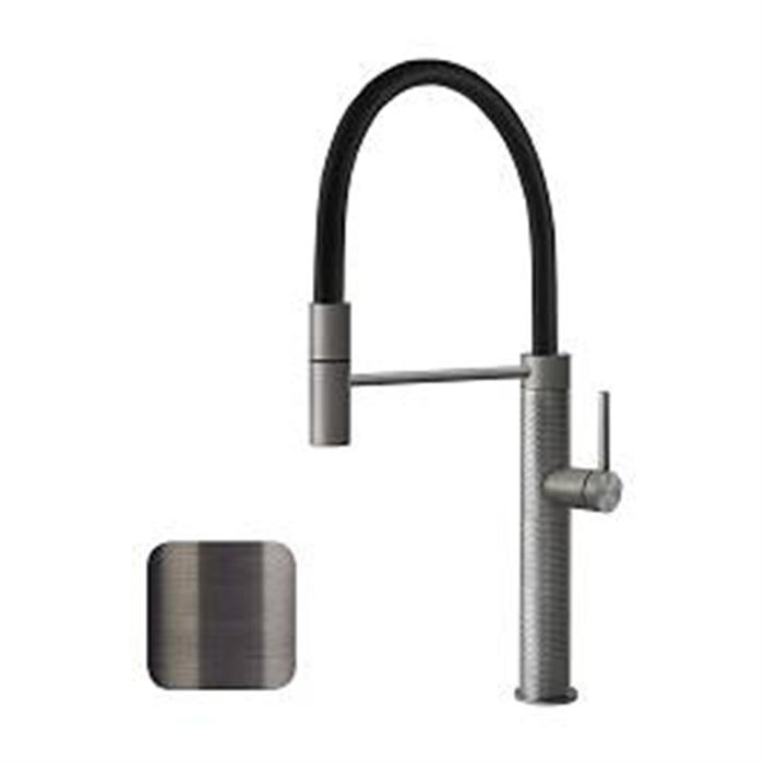 MISCELATORE 316 KITCHEN CESELLO 60014 DOCCIA BLACK METAL BRUSHED PVD