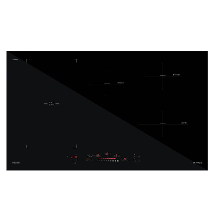 PIANO COTTURA INDUZIONE 5 ZONE 90cm BRIDGE NERO