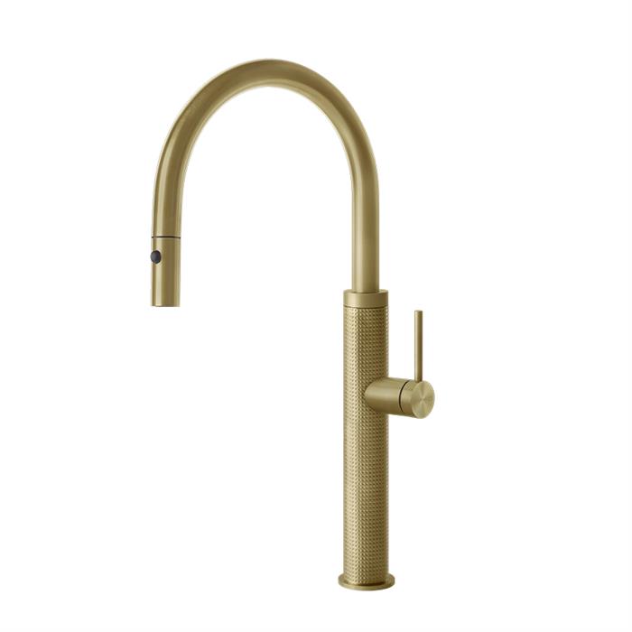 MISCELATORE 316 KITCHEN CESELLO 60026 DOCCIA BRASS BRUSHED PVD 727