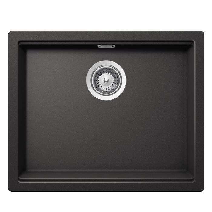 LAVELLO LATHI N100L 60cm SOPRATOP NERO ASSOLUTO