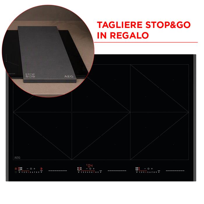 NIR86T00FB PIANO COTTURA INDUZIONE 6 ZONE TOTAL FLEX 80cm NERO
