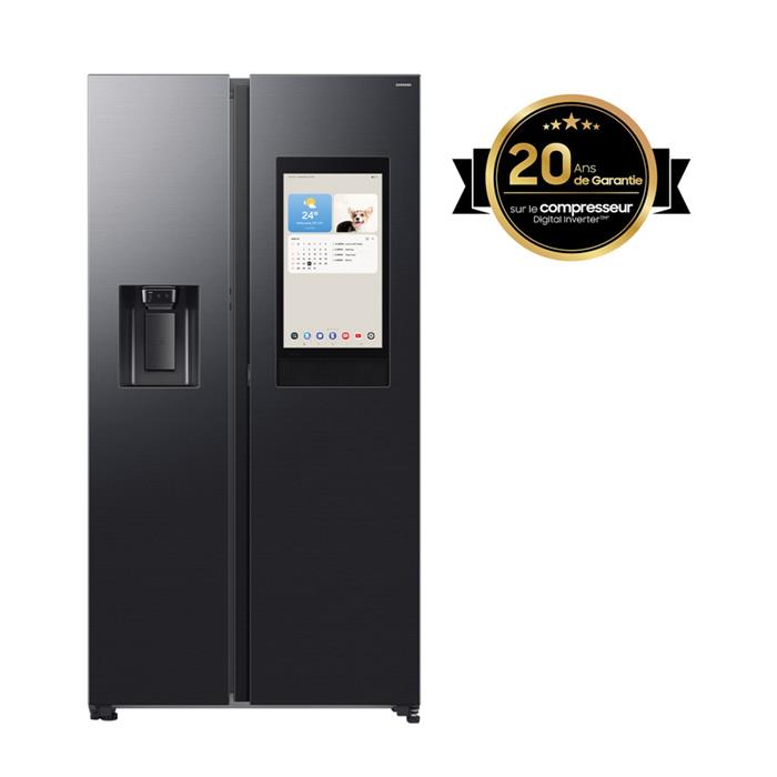 SIDE BY SIDE TOTAL NO FROST CLASSE E 614L MATTE BLACK