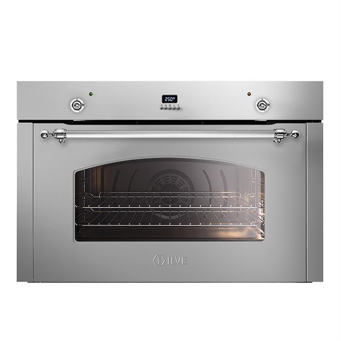 FORNO MULTIFUNZIONE NOSTALGIE 90cm 300° INOX FINITURE CROMO
