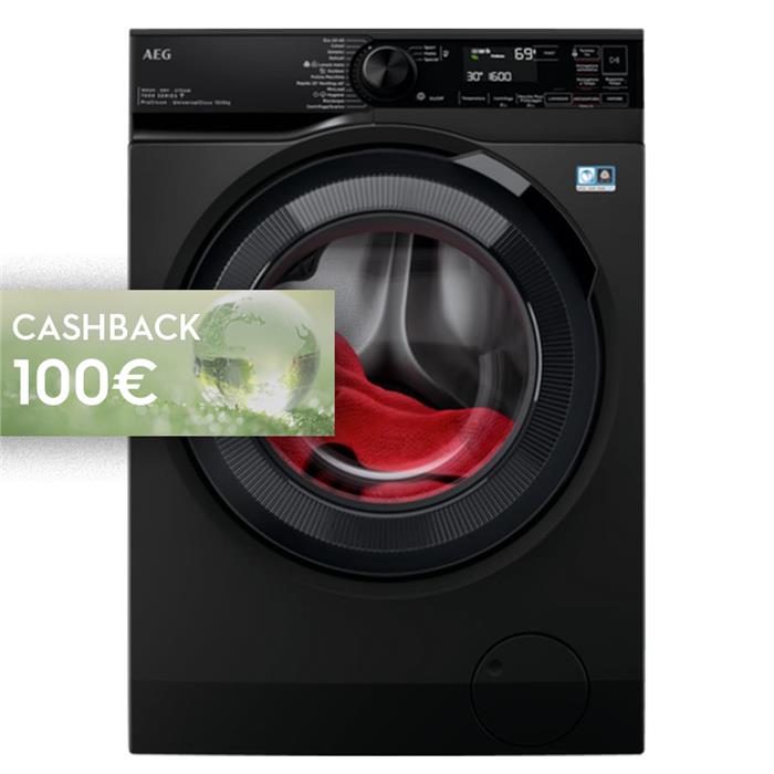 LWR7BLACK LAVASCIUGA PROSTEAM 10KG+6KG CLASSE D WIFI NERA