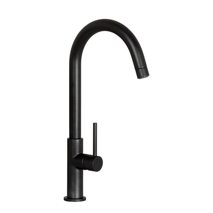 MISCELATORE AQUADROP WATER SAVING NERO OPACO