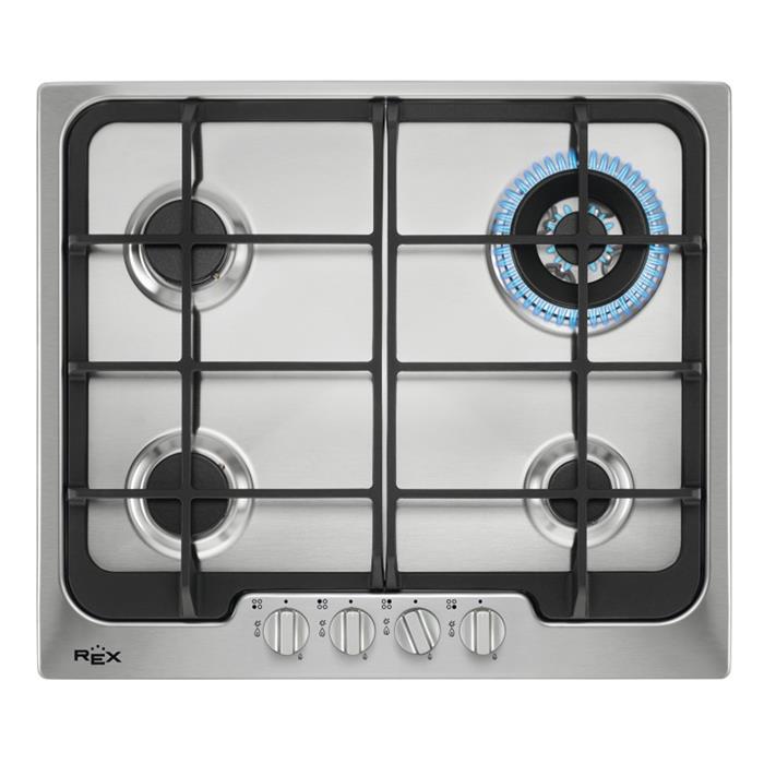 PX624XG PIANO COTTURA A GAS 60cm 4 FUOCHI INOX
