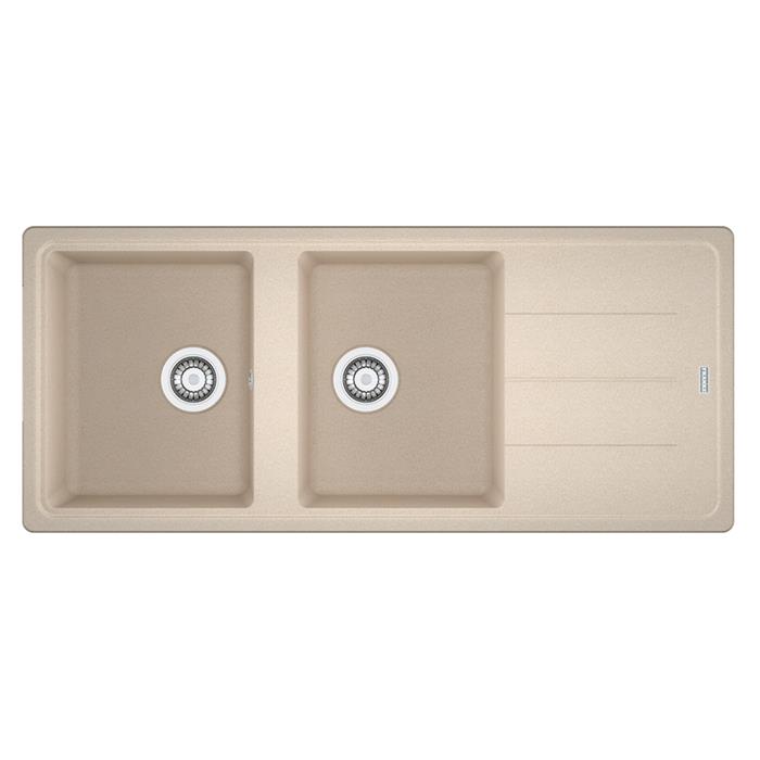 BFG 621 LAVELLO 80cm 2 VASCHE + GOCCIOLATOIO REVERSIBILE AVENA