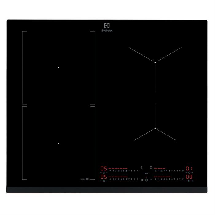 Set pentole in omaggio - EIS62453 PIANO COTTURA INDUZIONE 60cm 4 ZONE H2H SENSE BOIL NERO