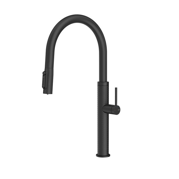 MISCELATORE 3 VIE CON DOCCETTA E SISTEMA DI FILTRAZIONE MATTE BLACK