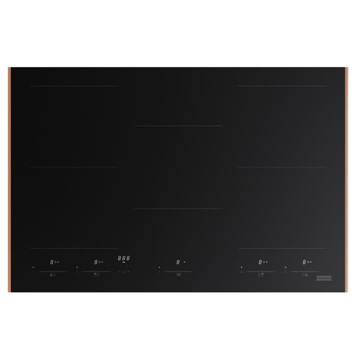 FMY 805 I FK L CP PIANO COTTURA INDUZIONE MYTHOS MASTERPIECE 77cm 5 ZONE H2H NERO PROFILI PVD COPPER