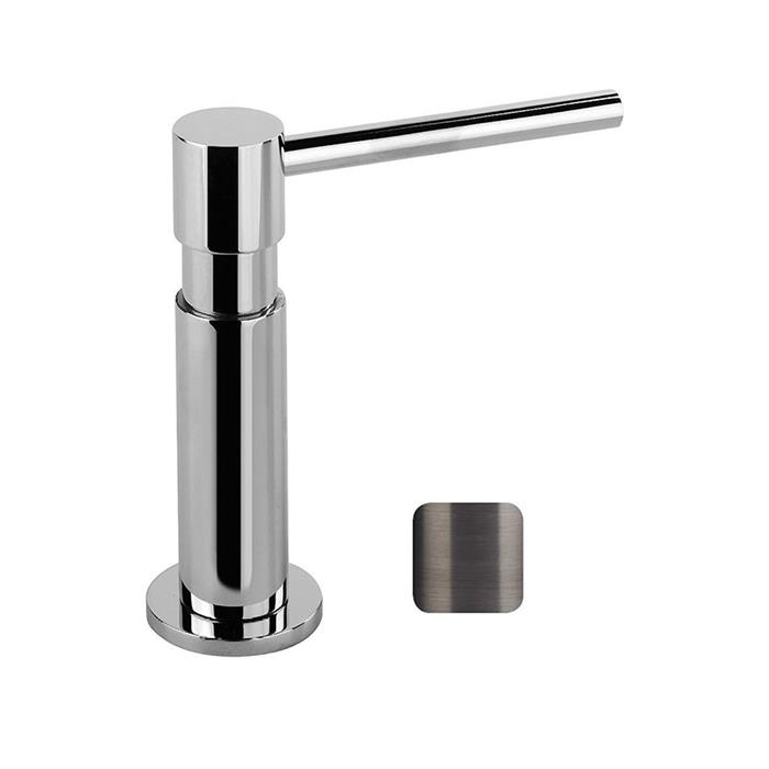 DISPENSER PORTA SAPONE BLACK METAL BRUSHED PVD