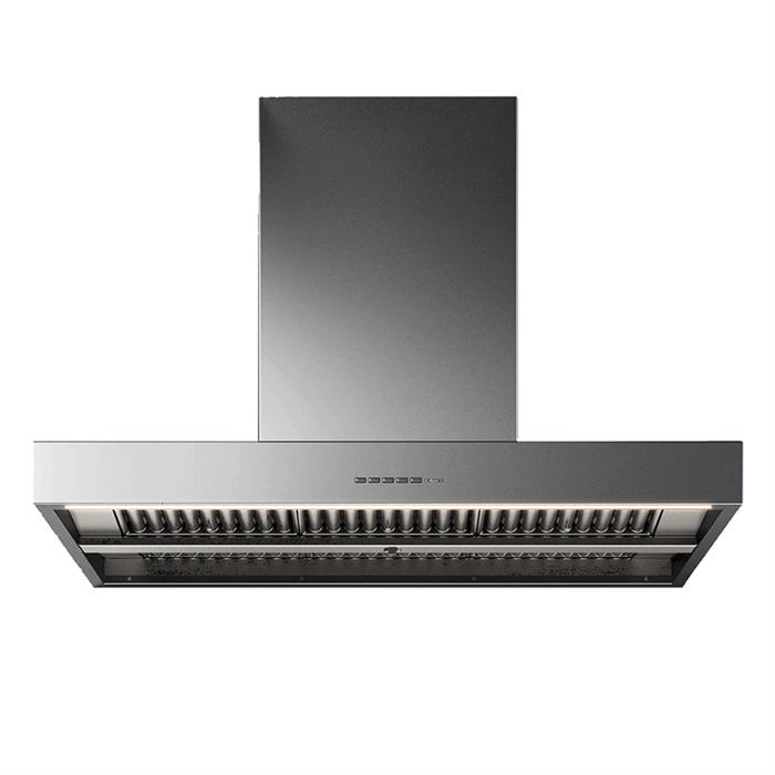 CAPPA PLANE PARETE 90 NO DROP 800m³/h INOX