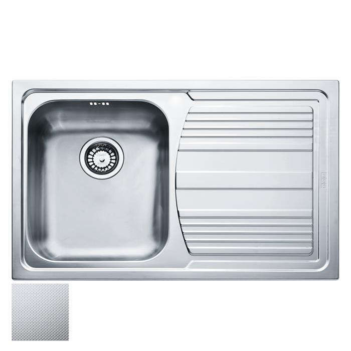 LLL 611-L LAVELLO 45cm 1 VASCA + GOCCIOLATOIO DESTRA DEKOR