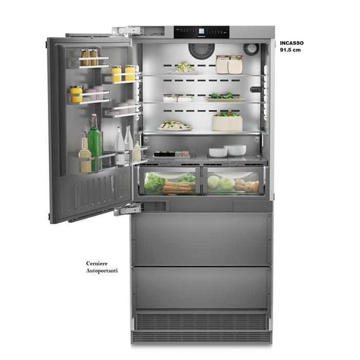 ECBNe 8871 - FRIGORIFERO COMBINATO BIOFRESH CLASSE E 91,5cm 522L APERTURA A SINISTRA 