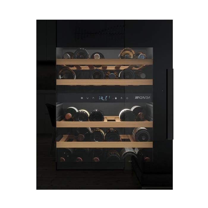 CANTINA VINI 2 TEMPERATURE 30  BOTTIGLIE CLASSE G NERA FULL GLASS - DX