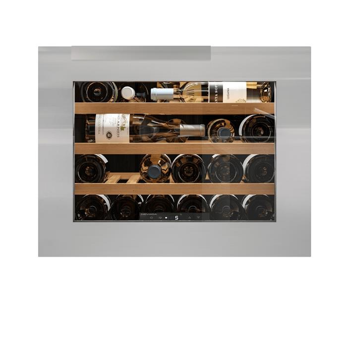 CANTINA VINI 1 TEMPERATURA 24 BOTTIGLIE 45cm CLASSE G - MANIGLIA GHOST