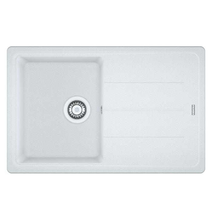 BFG 611-78 LAVELLO 45cm 1 VASCA + GOCCIOLATOIO REVERSIBILE FRAGRANITE BIANCO