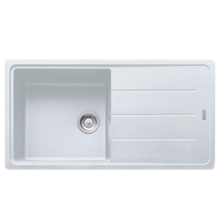 BFG 611-97 LAVELLO 60cm 1 VASCA + GOCCIOLATOIO REVERSIBILE FRAGRANITE BIANCO