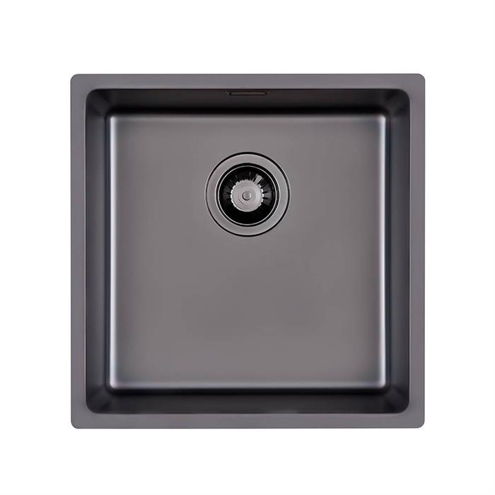 LAVELLO AESTHETICA SMOKEY 400 ST 44x44cm GUN METAL PVD