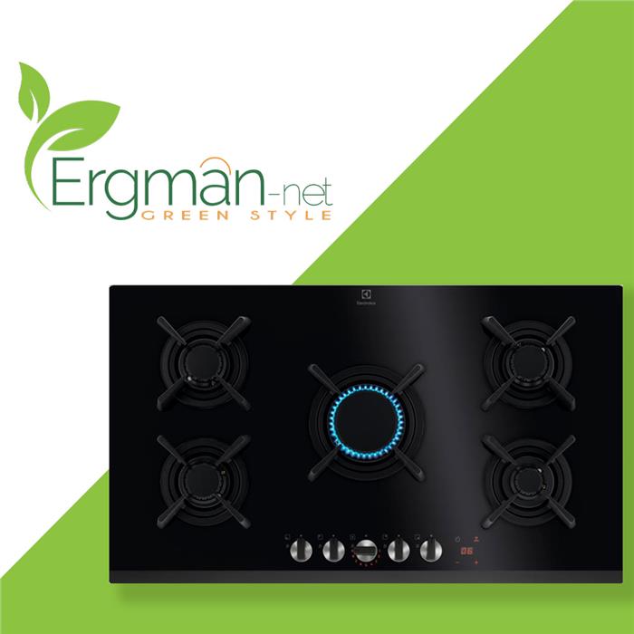 KGG953753K PIANO COTTURA A GAS 5 FUOCHI 90cm LED H2H VETROCERAMICA NERO