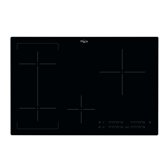 PI805NBE PIANO COTTURA INDUZIONE BRIDGE 80cm 4 ZONE HOB2HOOD NERO