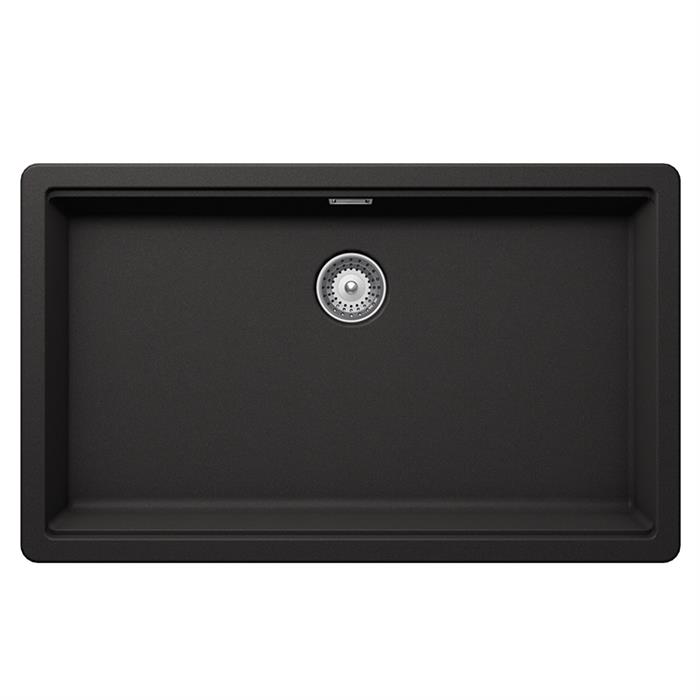 LAVELLO BROOKLYN N100XL 1 VASCA 75x45 NERO ASSOLUTO 13