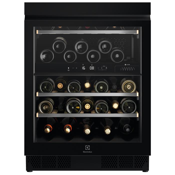 EWUD140B8B CANTINA 2 TEMPERATURA 40 BOTTIGLIE CLASSE G NERO MAT