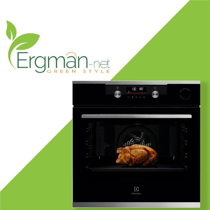 KOCDH77X2 FORNO COMBINATO A VAPORE CLASSE A+ VETRO NERO FINITURE INOX