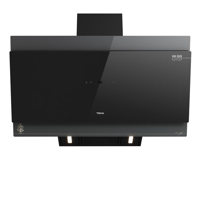 CAPPA PARETE ASPIRANTE 90cm CLASSE A+ NERO/GRIGIO