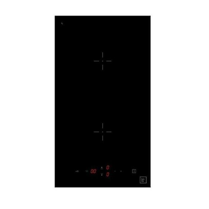 FC32B - PIANO COTTURA INDUZIONE 30cm 2 ZONE VETRO NERO