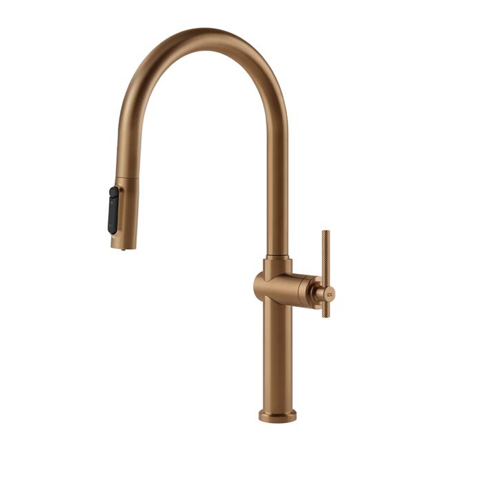 MISCELATORE 3 VIE CON DOCCETTA E SISTEMA DI FILTRAZIONE WARM BRONZE BRUSHED