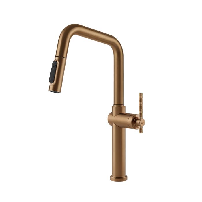 MISCELATORE 3 VIE CON DOCCETTA E SISTEMA DI FILTRAZIONE WARM BRONZE BRUSHED