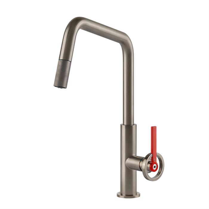 MISCELATORE OFFICINE V GESSI DOCCIA ESTRAIBILE FINOX BRUSHED NICKEL 149