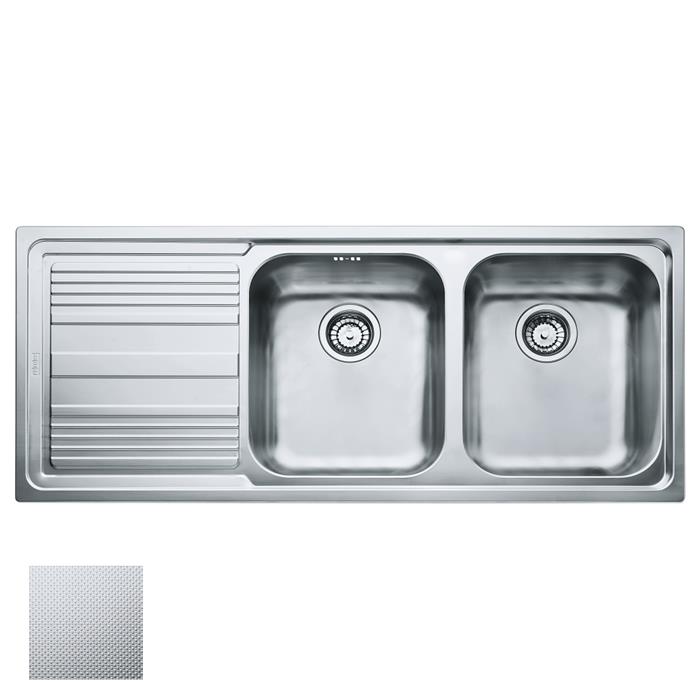 LLL 621 SX LAVELLO 80 cm 2 VASCHE + GOCCIOLATOIO SINISTRA DEKOR