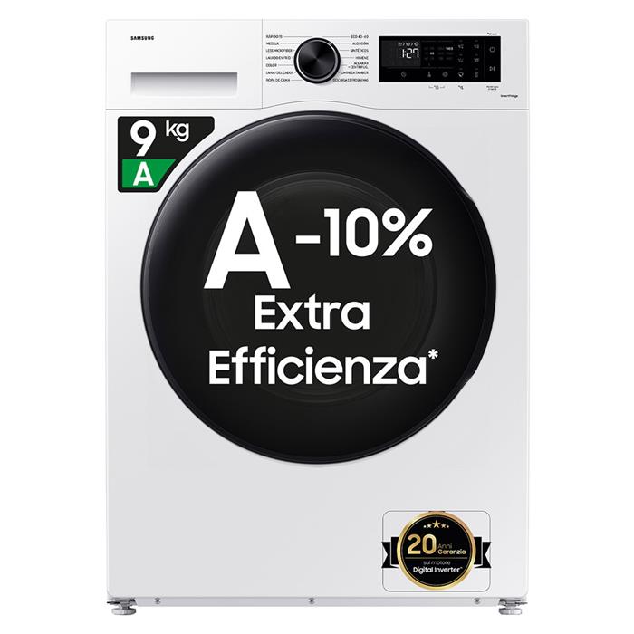 LAVATRICE CRYSTAL CLEAN 9KG CLASSE A VAPORE IGIENIZZANTE WIFI