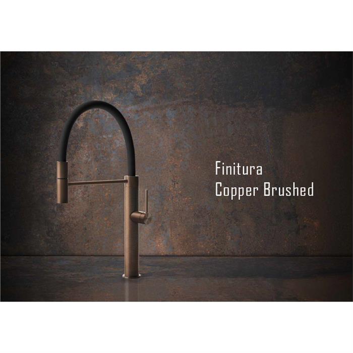 MISCELATORE 316 KITCHEN CESELLO 60014 DOCCIA COPPER BRUSHED PVD  