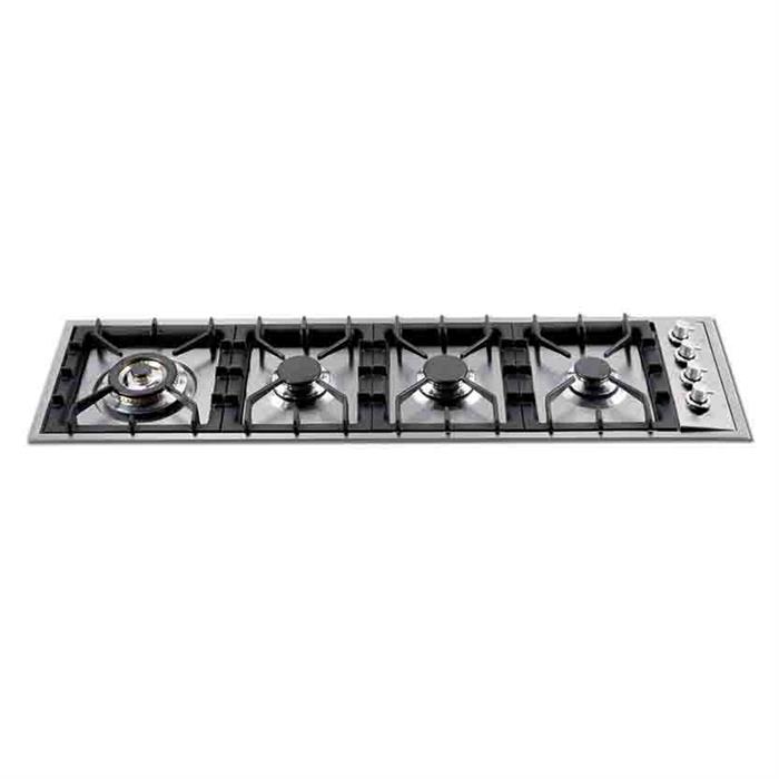 PIANO COTTURA GAS NOSTALGIE 120 4F. INOX FIN. CROMO