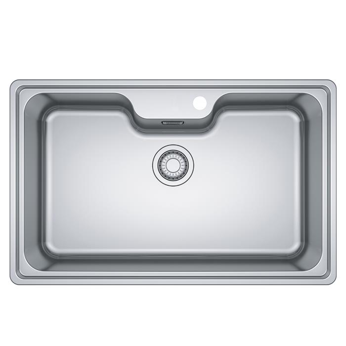 BCX 610-81 LAVELLO 1 VASCA 80cm INOX SATINATO