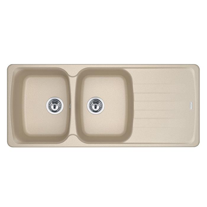 AZG 621 LAVELLO 80cm 2 VASCHE + GOCCIOLATOIO REVERSIBILE FRAGRANITE AVENA