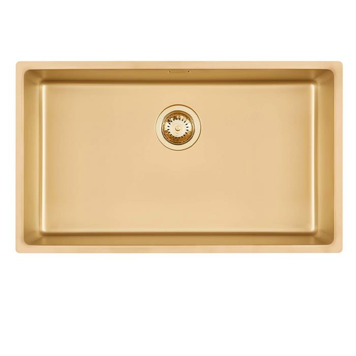 LAVELLO AESTHETICA SMOKEY 710 ST 75x44cm GOLD PVD