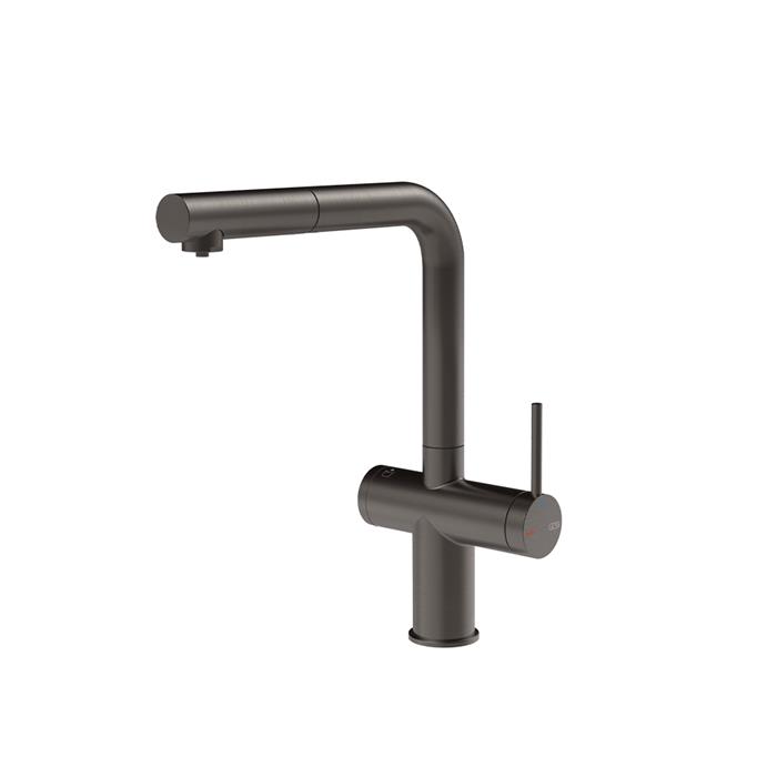 MISCELATORE 3 VIE CON SISTEMA DI FILTRAZIONE BLACK METAL BRUSHED