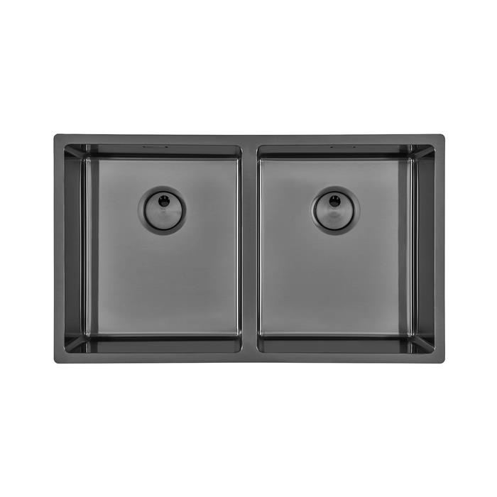 LAVELLO AESTHETICA SKIN DOUBLE 80cm SOTTOTOP GUN MET