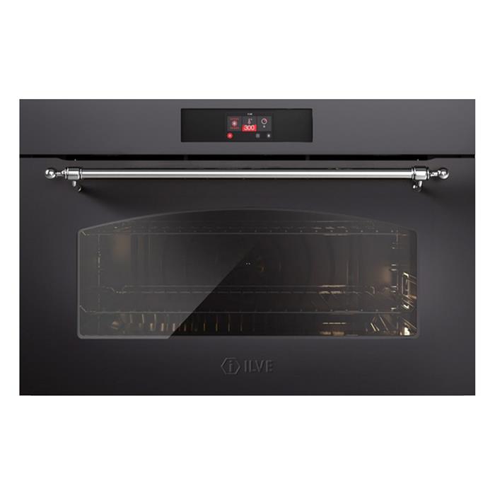 FORNO NOSTALGIE 90cm 110L CLASSE A 16 FUNZIONI GRAFITE CROMO