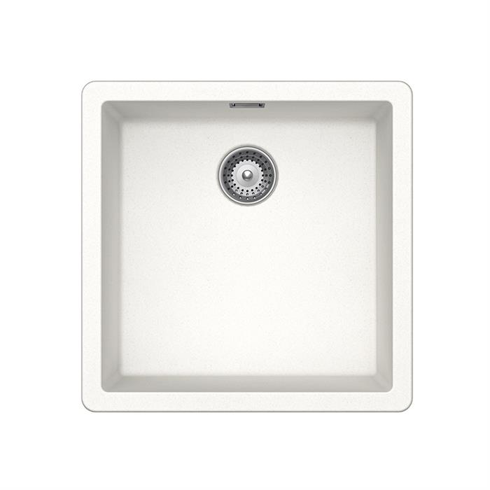 LAVELLO BROOKLYN N100 1 VASCA 456x456 BIANCO ASSOLUTO 01